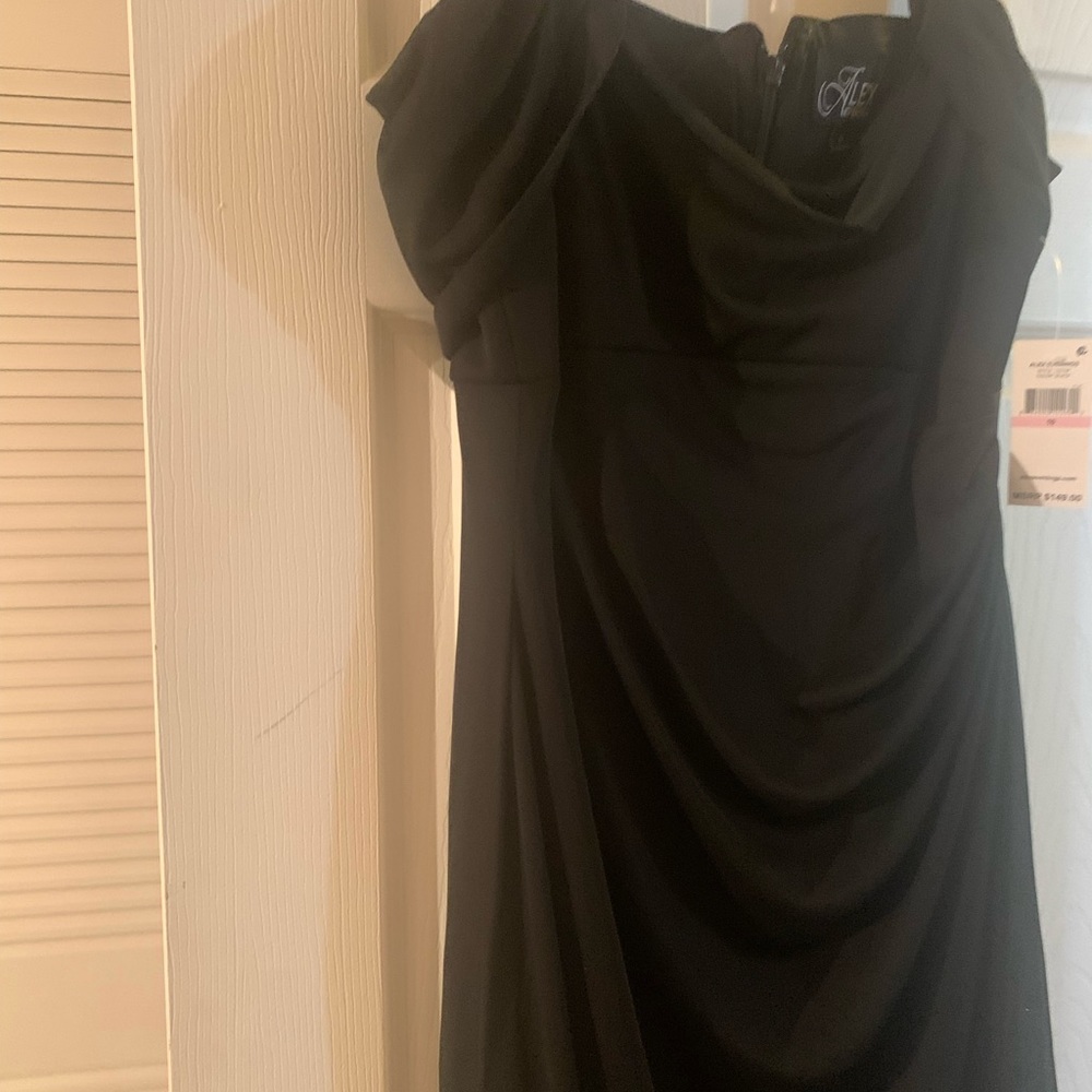 ALEX EVENING BLACK DRESS, Size 10 NWT NEVER WORN. - Picture 5 of 8